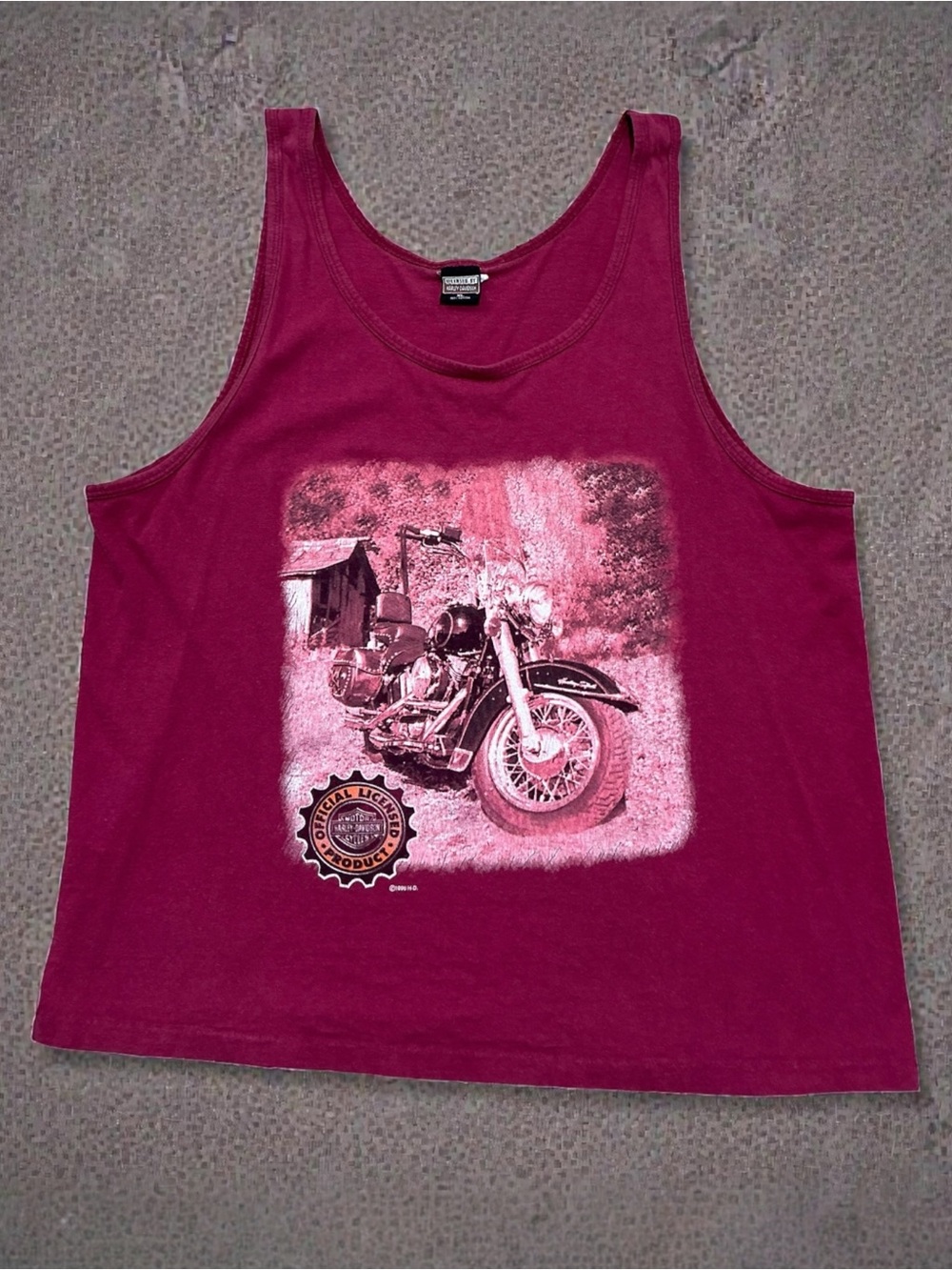 Harley-Davidson Magenta Crewneck Tank Top